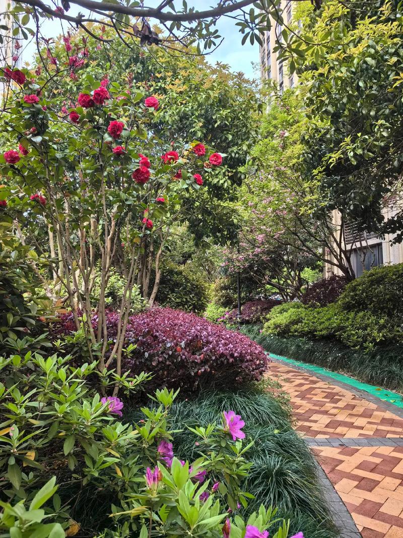 鳥(niǎo)語(yǔ)花香滿(mǎn)園春，為小區(qū)綠化工程點(diǎn)贊